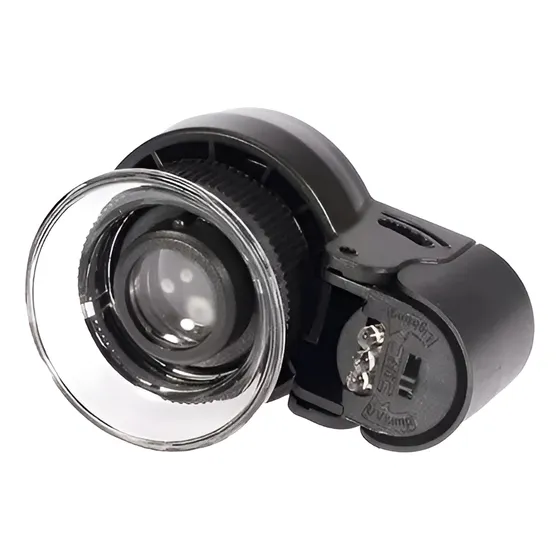 Lupa Magnificadora 45x - Con Luz Led Y Luz Uv