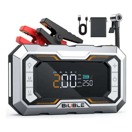 Arrancador De Batería Biuble N11 Portátil Compresor Inflador