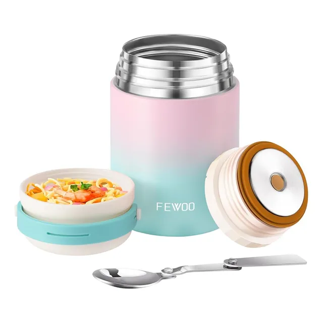 Termo De Comida Fewoo, Recipiente De Sopa De Almuerzo Aislad