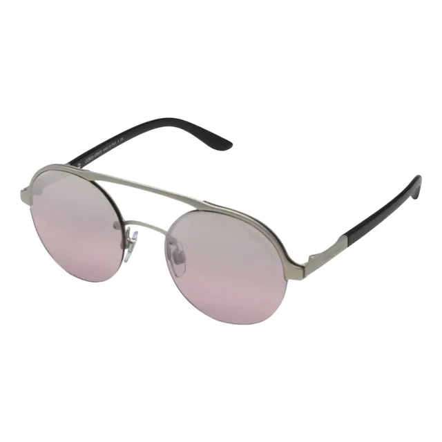 Lentes Giorgio Armani Lente Plateado Con Logo Elegante