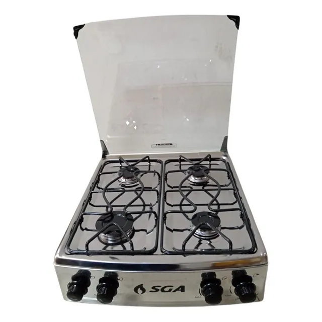 Cocina De Mesa 4 Hornillas De Alta Presion  A Gas C/valvula