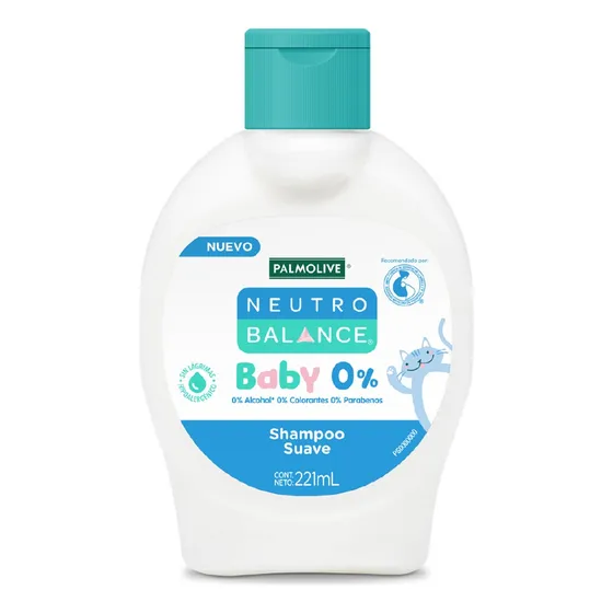 Shampoo suave para bebé Palmolive NeutroBalance Baby0% 221ml