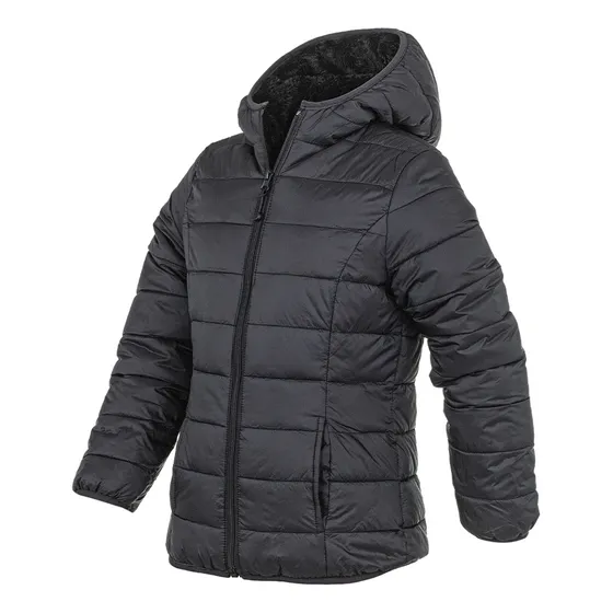 Campera De Abrigo Atomik Vancouver Niños Negra Solo Deportes
