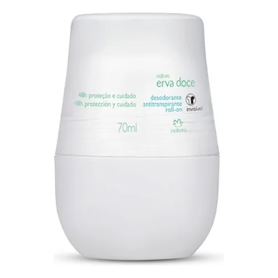 Desodorante Antitranspirante Rollon Natura Erva Doce 70ml