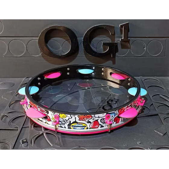 Pandeiro Og1 13 Polegadas Novo.! Preto