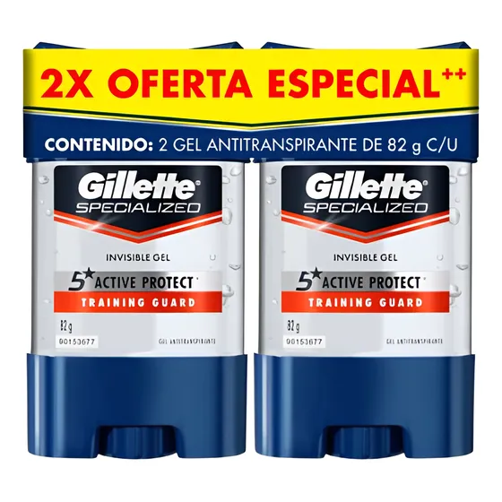Gillette Gel Antitranspirante X2 - Training Guard