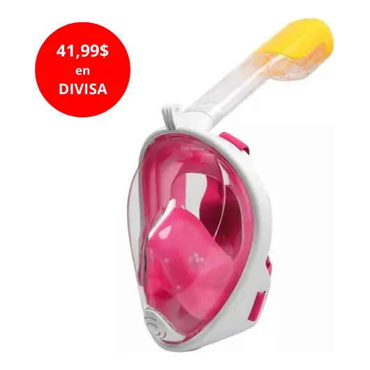 Mascara De Buceo Snorkel Careta Vista Panorámica Para Niños