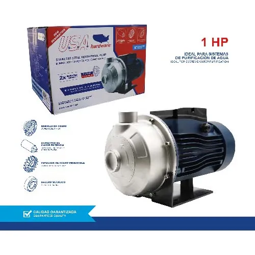 Bomba De Agua 2hp Centrifuga Aceroinox Usa