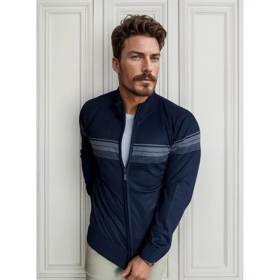 Blusa De Frio Com Zíper Sueter Sobretudo Masculino Premium