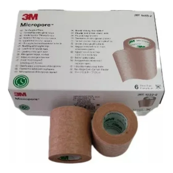 Micropore Color Piel (5cm X 9.1 Metros) 2  X 10 Yd Cajax 6