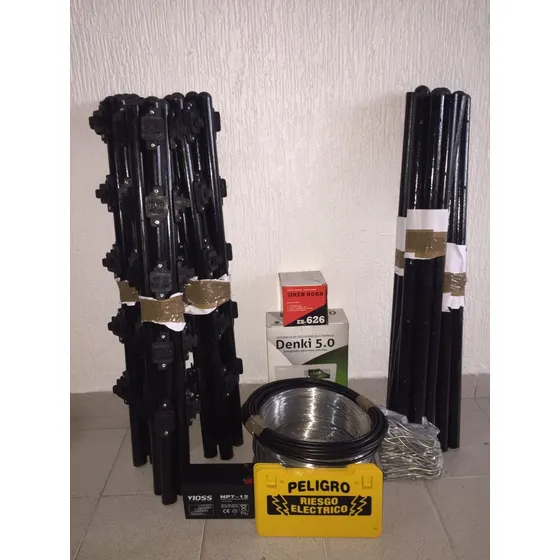Cerco Electrico Kit 100 Metros 6 Hilos, Listo Para Instalar