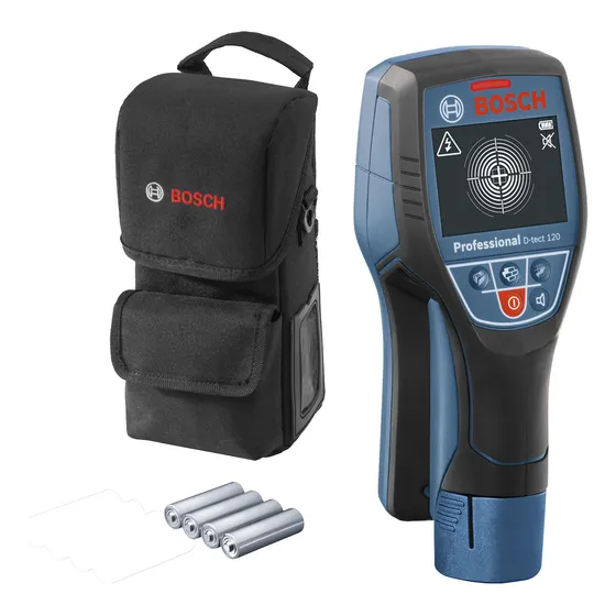 Detector De Materiales Bosch D-tect 120 C/pilas -pvc C/agua