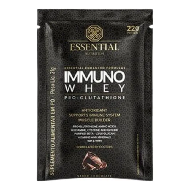 Immuno Whey Essential Nutrition 31g Sachê Chocolate