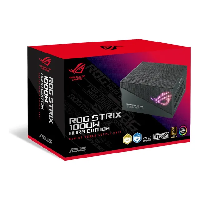 Fuente Poder Asus Rog-trix-1000g-aura-gaming 1kw  Argb Gold