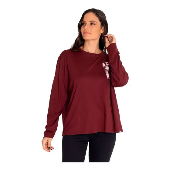 Camiseta Mujer Oversized Sketch Flo 7010085-8oj