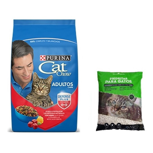 Cat Chow Gato 8k + 2k Piedras Sanitarias + Envio Gratis