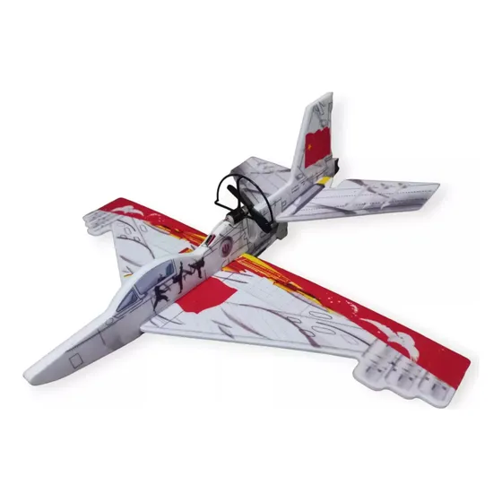 Brinquedo Avião Planador Com Motor, Hélice, Bateria E Led