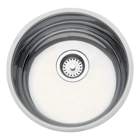Cuba De Embutir Redonda Tramontina Luna 30l Aço Inox Polido Cor Prateado