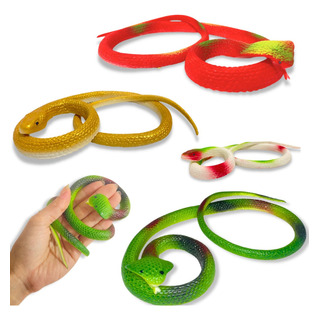 Kit 4 Cobra De Borracha Realista Brinquedo Pegadinha Susto Kit 4 Cobra De Borracha Realista Brinquedo Pegadinha Susto