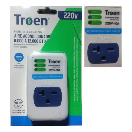 Protector Voltaje 220v 10a Aire Acondicionado Troen