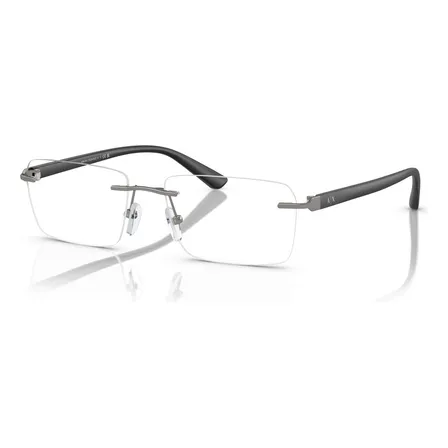 Montura de gafas Armani Exchange Ax1064 6003 plomo mate y negro mate
