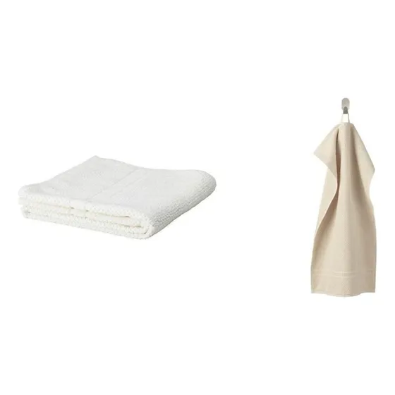 Ikea Juego Toalla Y Toallon Algodón Egipcio Fräjen C/ Gancho