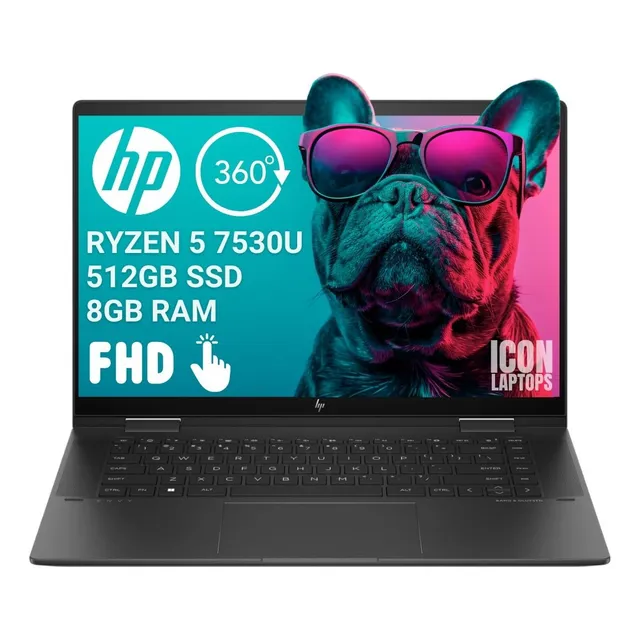 Notebook Hp Envy X360 Ryzen 5 7530u 8gb 512gb Ssd Fhd Touch