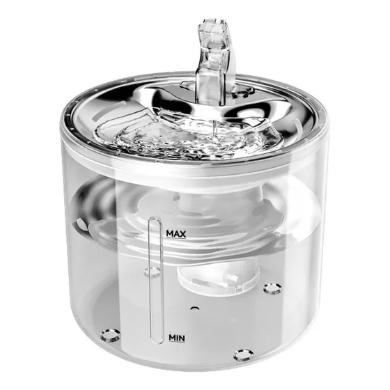 Fuente De Agua Para Gatos 2.6l Sensor De Movimiento