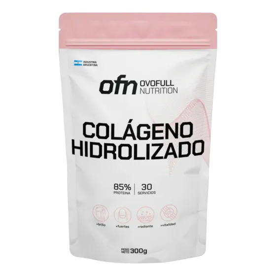 Colágeno Hidrolizado 300 Grs Ovofull Nutrition Sin Aditivos