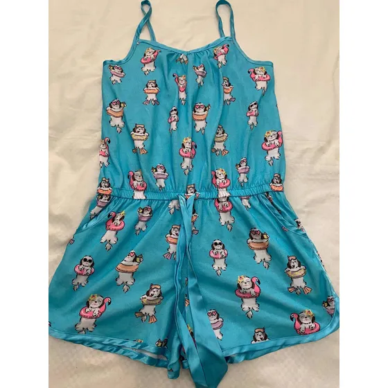 Pijama Justice De Niña Original. T= 14/16. Usada.