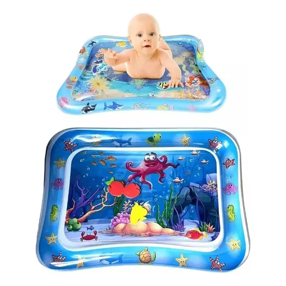 Alfombra Antigolpes Bebe Inflable Agua Sensorial 69x50cm