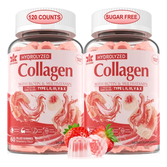 Gomitas De Colágeno Envydeal Sin Azúcar, Paquete De 2, 1500