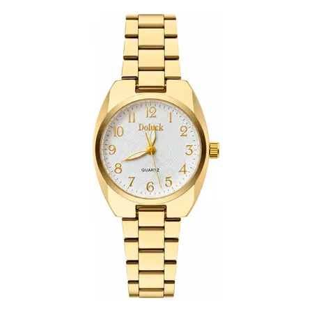 Relógio De Pulso Minimalista Old Money Feminino Premium Moda Dourado