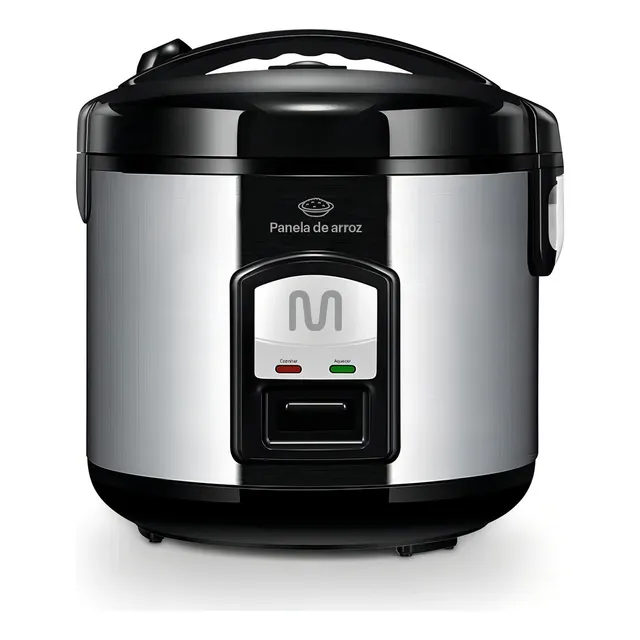 Panela De Arroz Elétrica 10 Xícaras 700w 220v Multilaser Cor Prateado