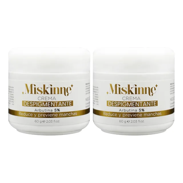 2 Crema Despigmentante Arbutina 5% Miskinne
