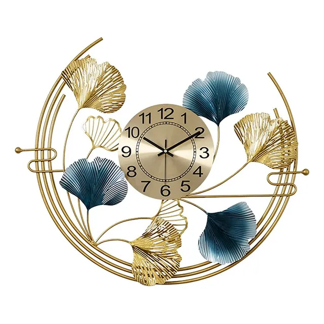 Reloj Pared Estilo Chino Mecanismo Moderno Metal Digital