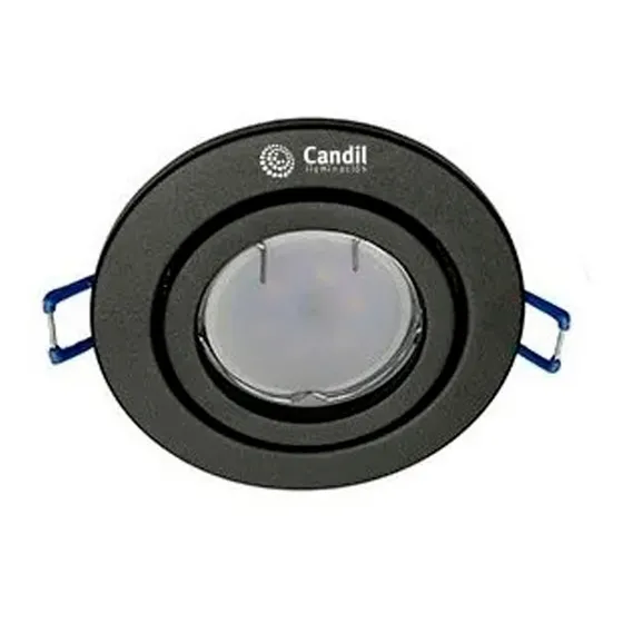Spot Embutir Redondo Movil Negro Blanco Werner P/ Dicro Led