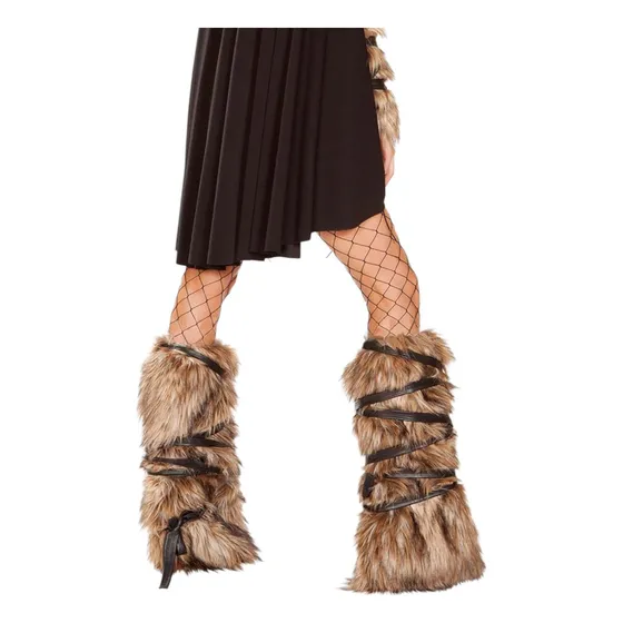 Disfraz Cubrebotas Vikingo Mujer Pelaje