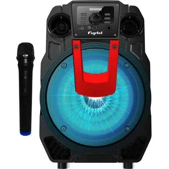 Parlante Karaoke 8 Pulgadas Fujitel 40w Mic Inalámbrico