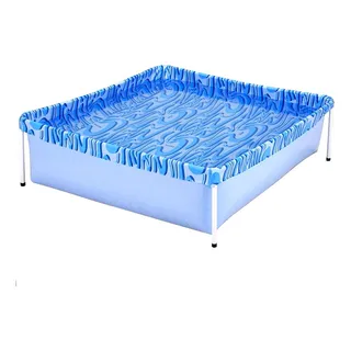 Piscina Infantil Quadrada Estrutural Pvc 400 Litros - Mor Piscina Infantil Quadrada Estrutural Pvc 400 Litros - Mor