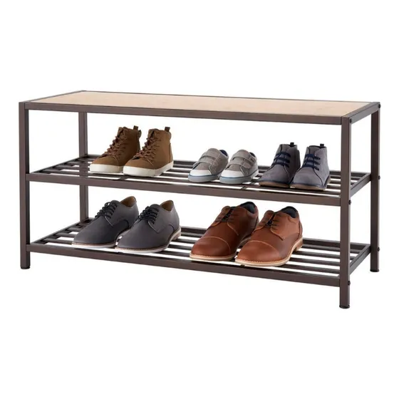 Zapatero De 3 Niveles Mdf/metal 8pares 91,44ax33.52px46alt