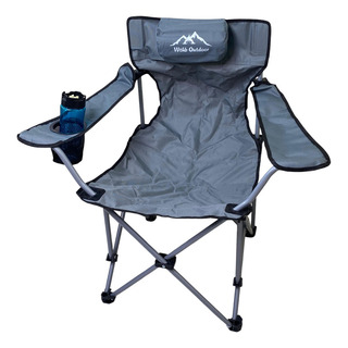 Cadeira De Camping Dobravel Apoio Braço Porta Copo Verao Cadeira De Camping Dobravel Apoio Braço Porta Copo Verao