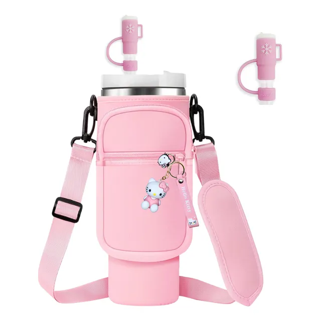 Funda Porta Vaso Compatible Stanley Más Tapón Para Sorbete