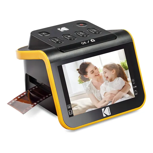 Escáner De Película Digital, Escáner De Película Y Diapositivas Con Pantalla Lcd De 5 , Convierte Negativos Y Diapositivas En Color Y En Blanco Y Negro De 35 Mm, 126, 110 Películas A Fotos Digitales