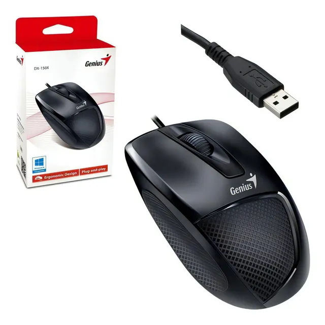 Mouse Genius Dx-150x || Mouse Genius Color Negro