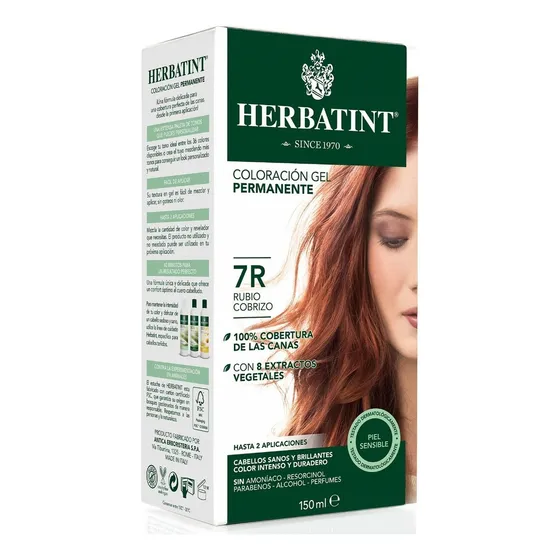 Tintura Permanente 7r - Rubio Cobrizo Herbatint