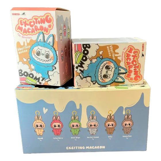 Boneca Labubu Macaron Estilo Kawaii Autêntica