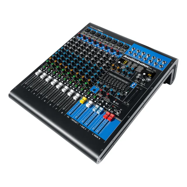 Mezcladora Profesional De 8 Canales Audiobahn Technomix8