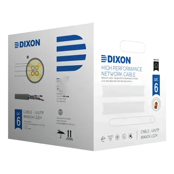 Cable UTP Cat6 Dixon Puro Cobre 305m LSZH Calibre 23 AWG | Cuotas sin interés