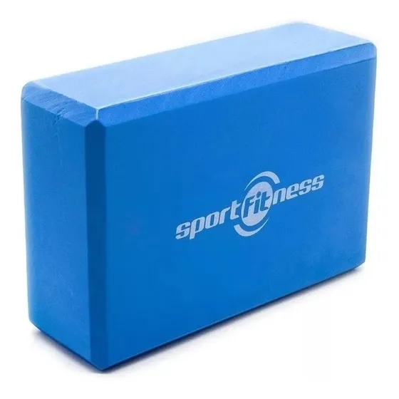 Cubo Para Yoga Bloque Gym Pilates Fitness Espuma Ladrillo Color Azul